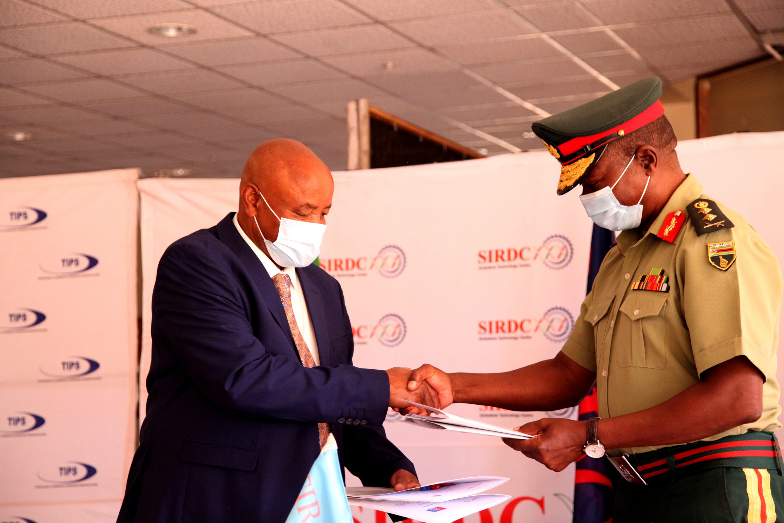 The MOU signing between SIRDC & Zimbabwe Defence Force
